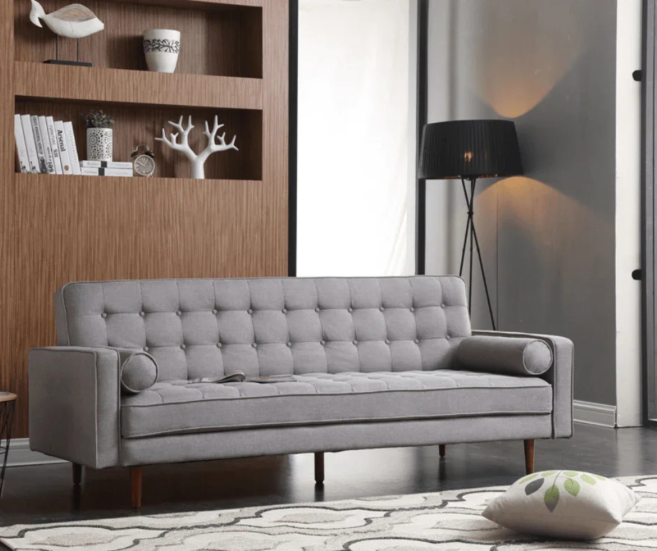 Grey Sofia 3 Seater Sofa Bed - Image 12