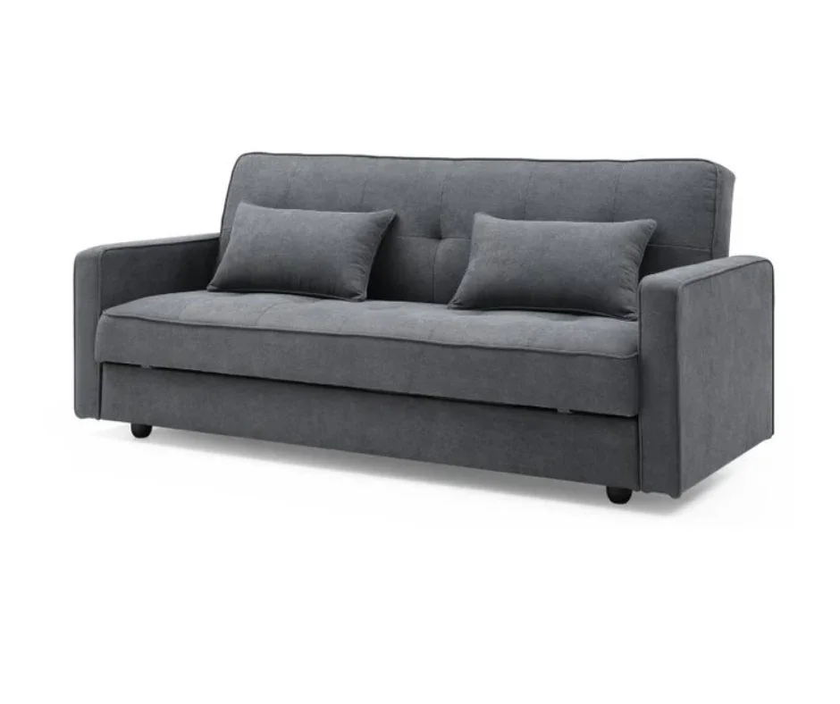 Junny 3 Seater Sofa Bed - Dark Grey - Image 2