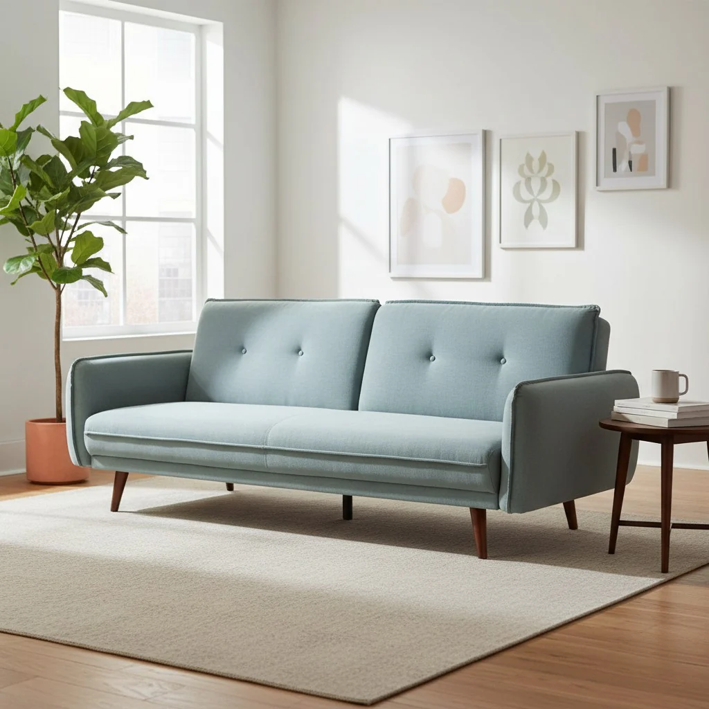 Sarah Sofa Bed SP111-2 - BL838 Light Blue