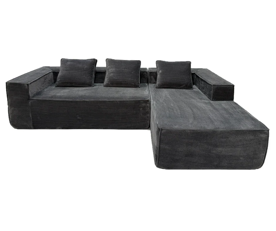 Mira L Shape Sofa – Grey - Image 10