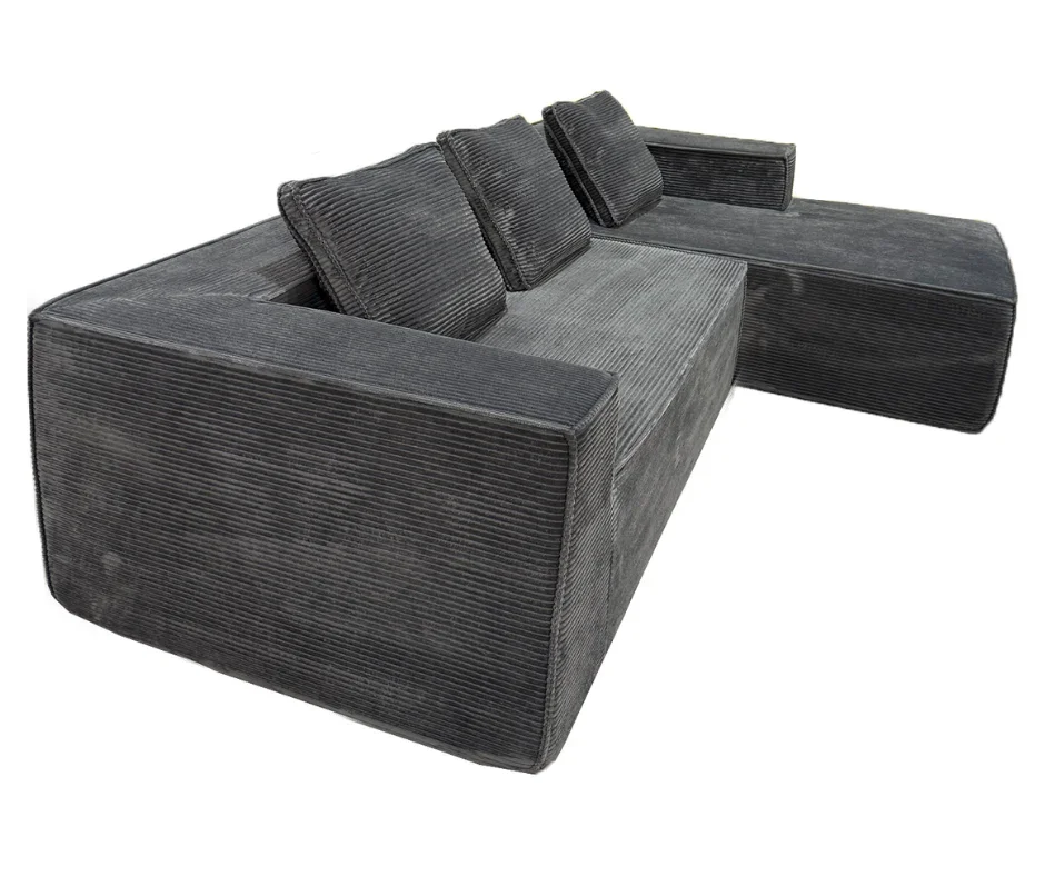 Mira L Shape Sofa – Grey - Image 9