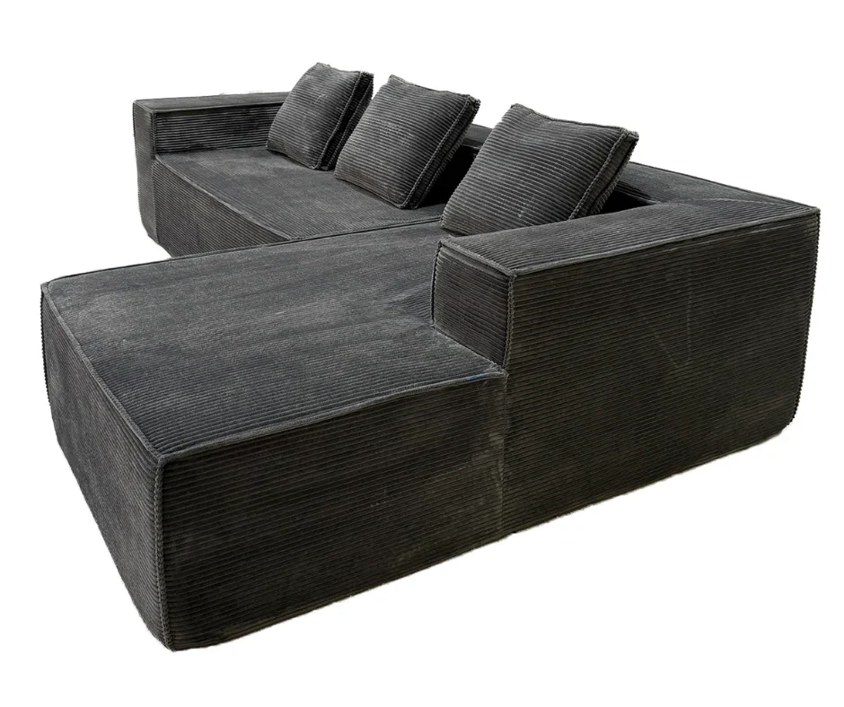Mira L Shape Sofa – Grey - Image 6