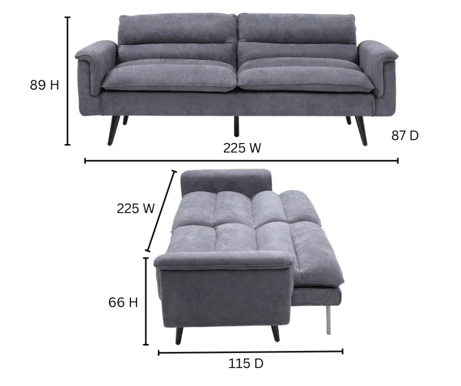 Blue Archie Sofa Bed - Image 8