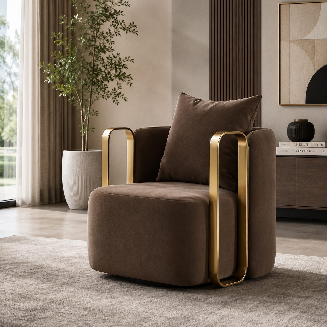 Single-Seater Swivel Chair - Image 2