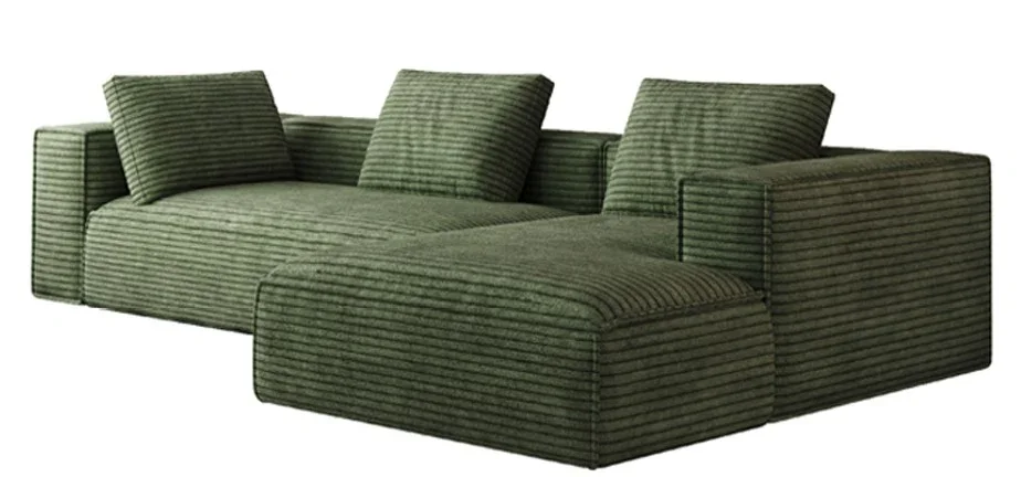 Avena Greenland L Shape Sofa - Green - Image 3