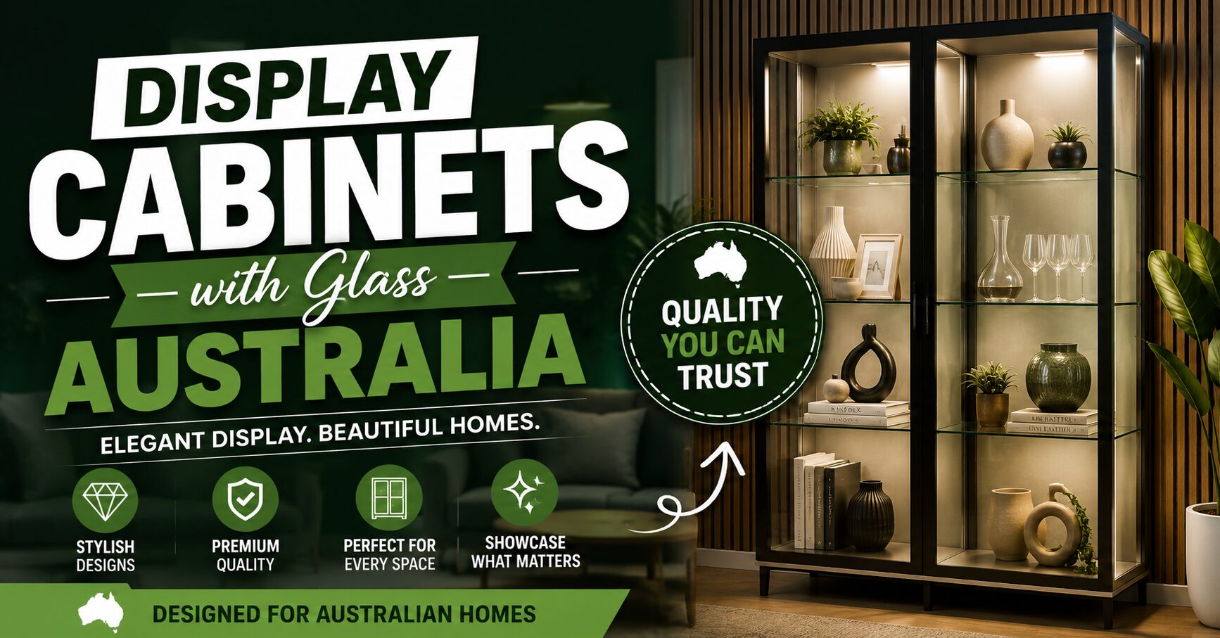 Display Cabinets with Glass Australia