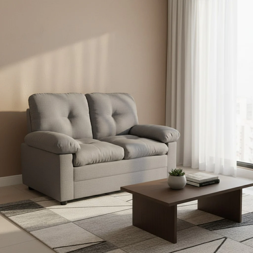Celeste 2 seat Sofa – Dark Grey