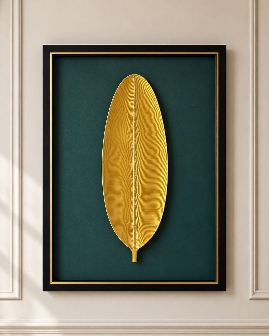 Golden Serenity 3-Piece 3D Wall Art Set - Image 2