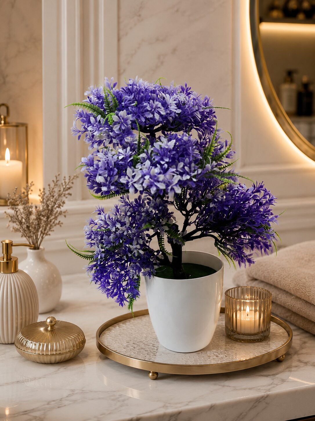 Lavender Blossom Artificial Plant