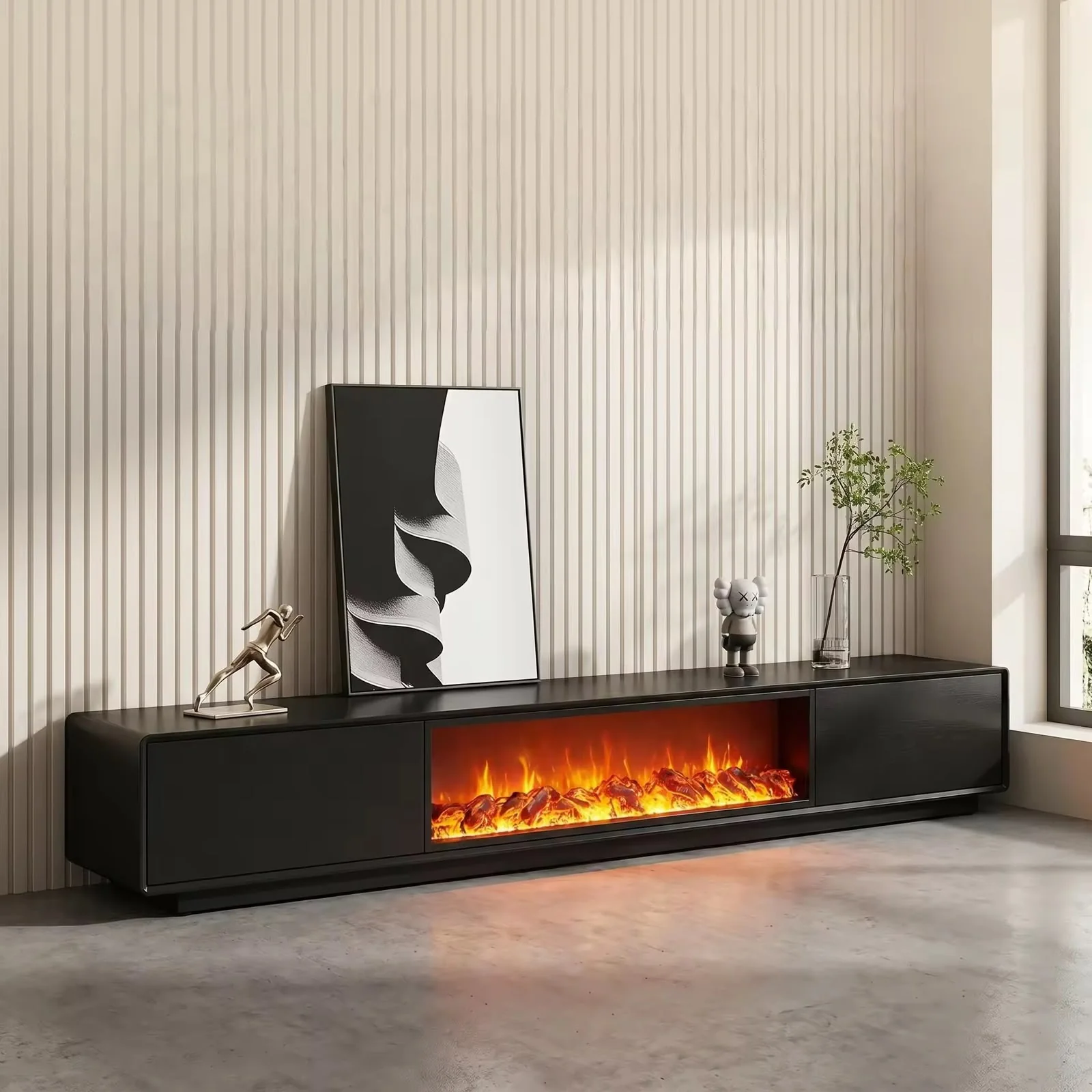 Elra Luxe Electric Fireplace TV Unit - Image 2
