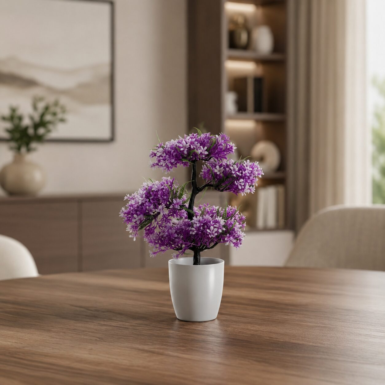 Purple Lavender Bloom Artificial Plant