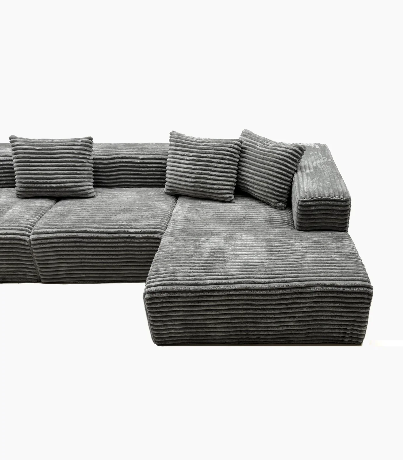 Aria L Shape Sofa- 100% Polyester - Image 4