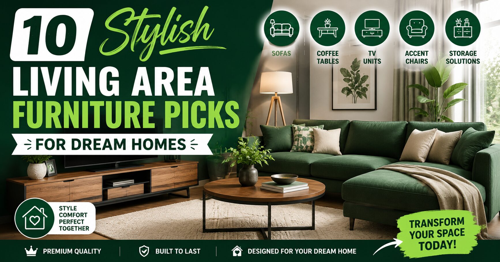 10 Stylish Living Area Furniture Picks for Dream Homes
