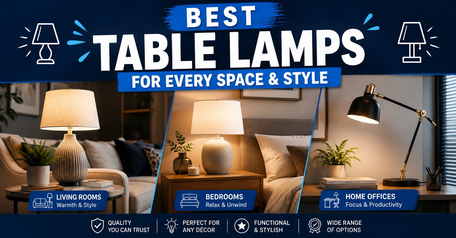 Best Table Lamps for Living Rooms