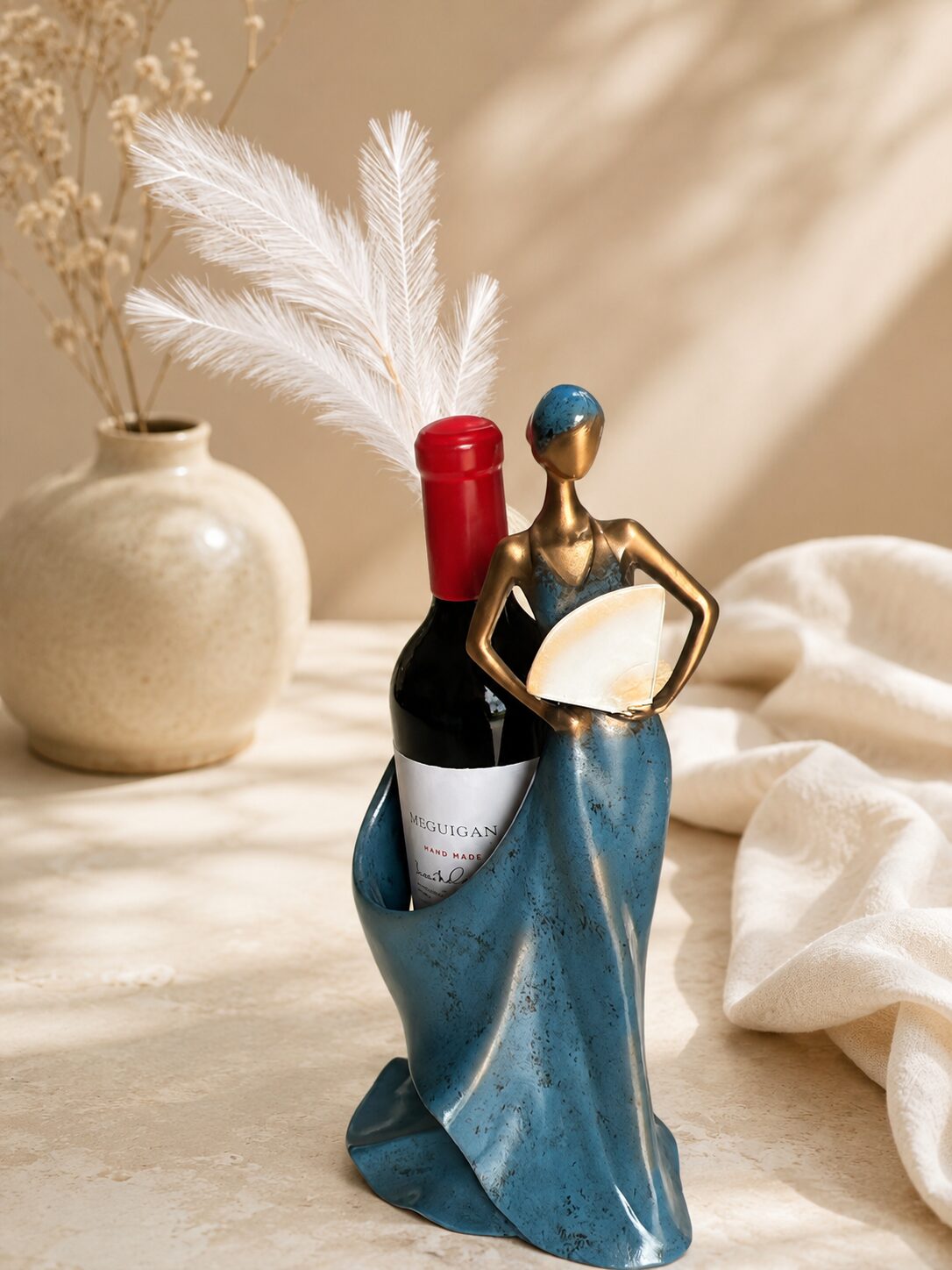 Elegant Lady Wine Bottle Holder