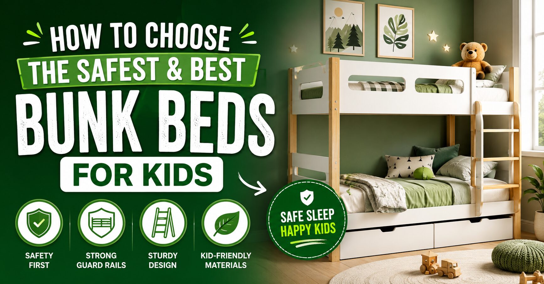 How to Choose the Safest and Best Bunk Beds for Kids
