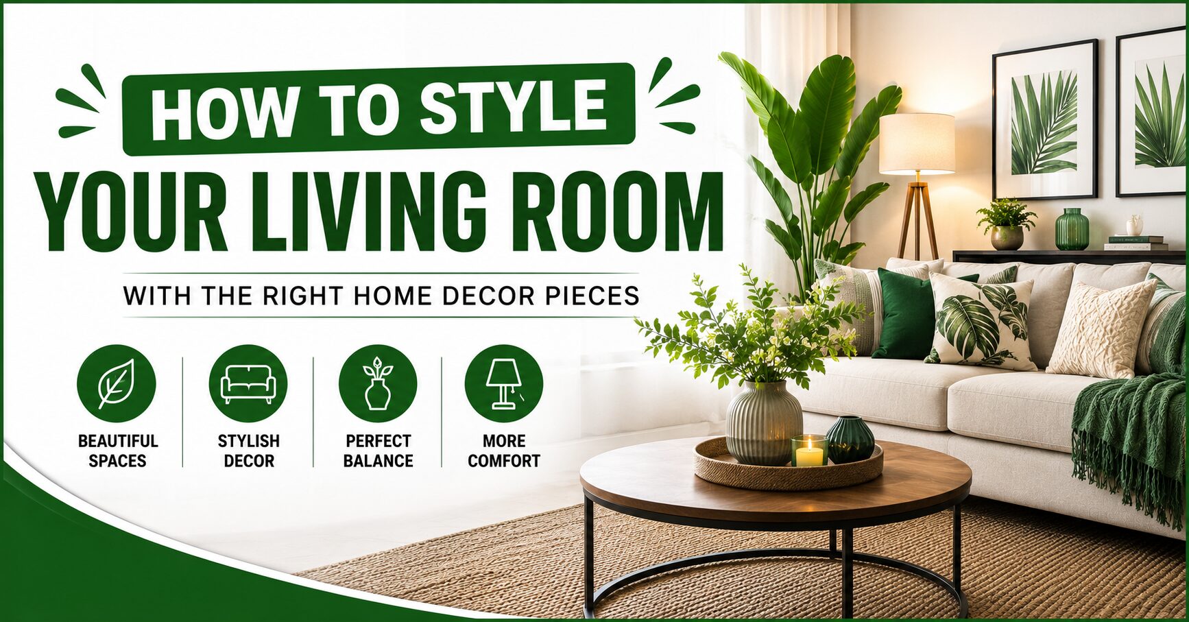 How to Style Your Living Room with the Right Home Decor Pieces